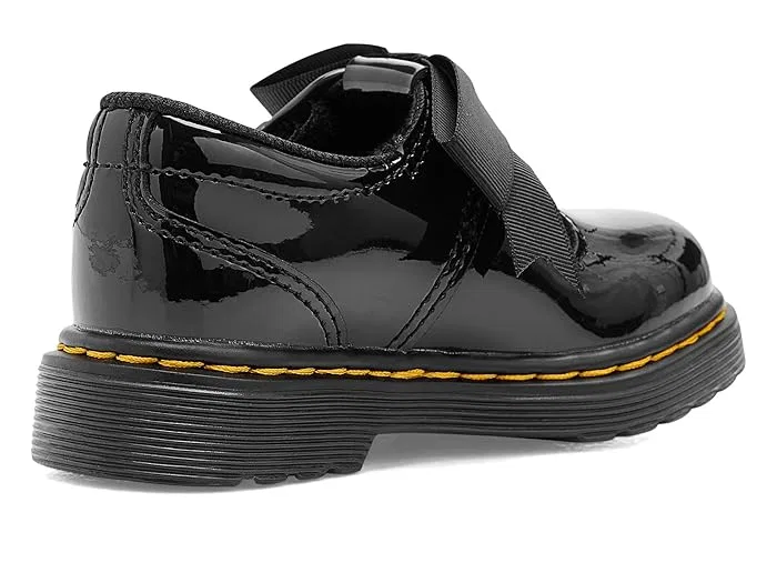 Туфли с бантом Polley II Bow T Dr. Martens Kid's Collection, Black — фото 4