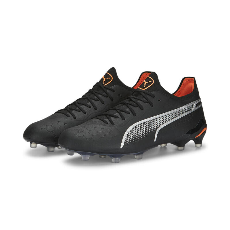 

KING ULTIMATE FG/AG Футбольные бутсы мужские PUMA Черный Серебристый Ультра Оранжевый