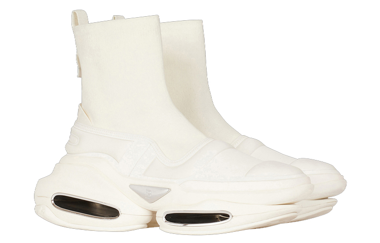 BALMAIN B Bold высокие спортивные повседневные кроссовки мужские white — фото 3