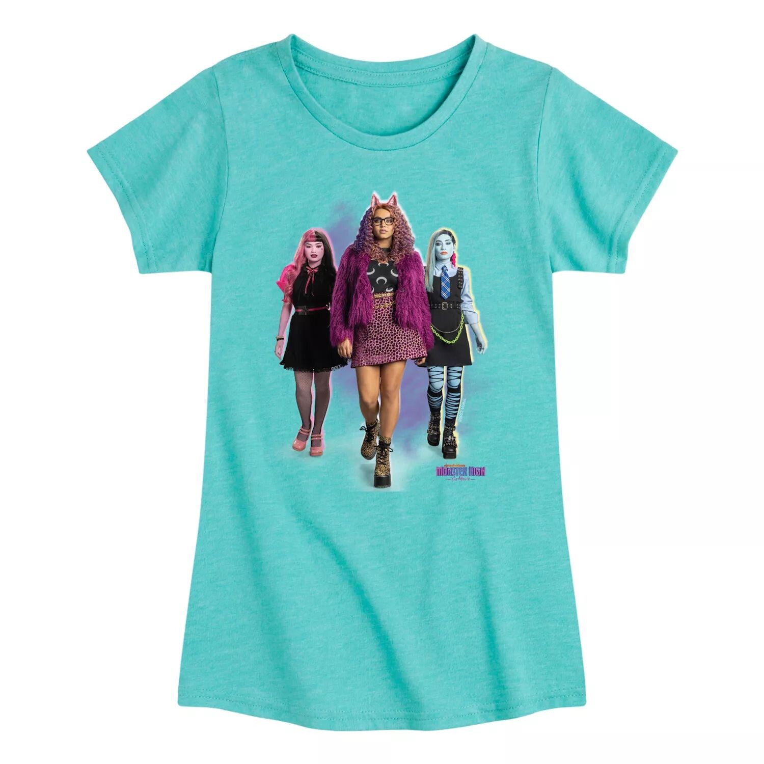 

Футболка с рисунком Monster High: The Movie Walking Pose для девочек 7–16 лет Licensed Character, синий