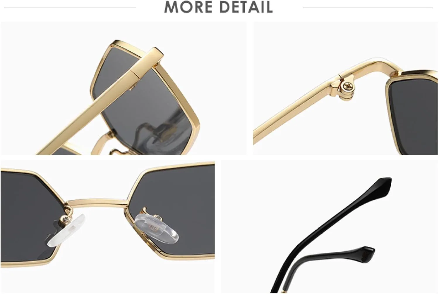 

Солнцезащитные очки с защитой от УФ-излучения UV400 | Маленькая оправа | Для женщин и мужчин | Для занятий спортом на открытом воздухе и вождения DSVIGF, Gold Black