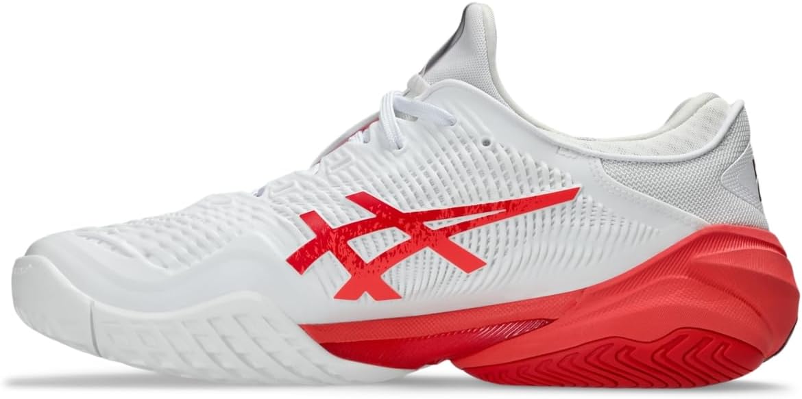Мужские теннисные кроссовки ASICS Court FlyteFoam 3 Novak, белый/красный — фото 4