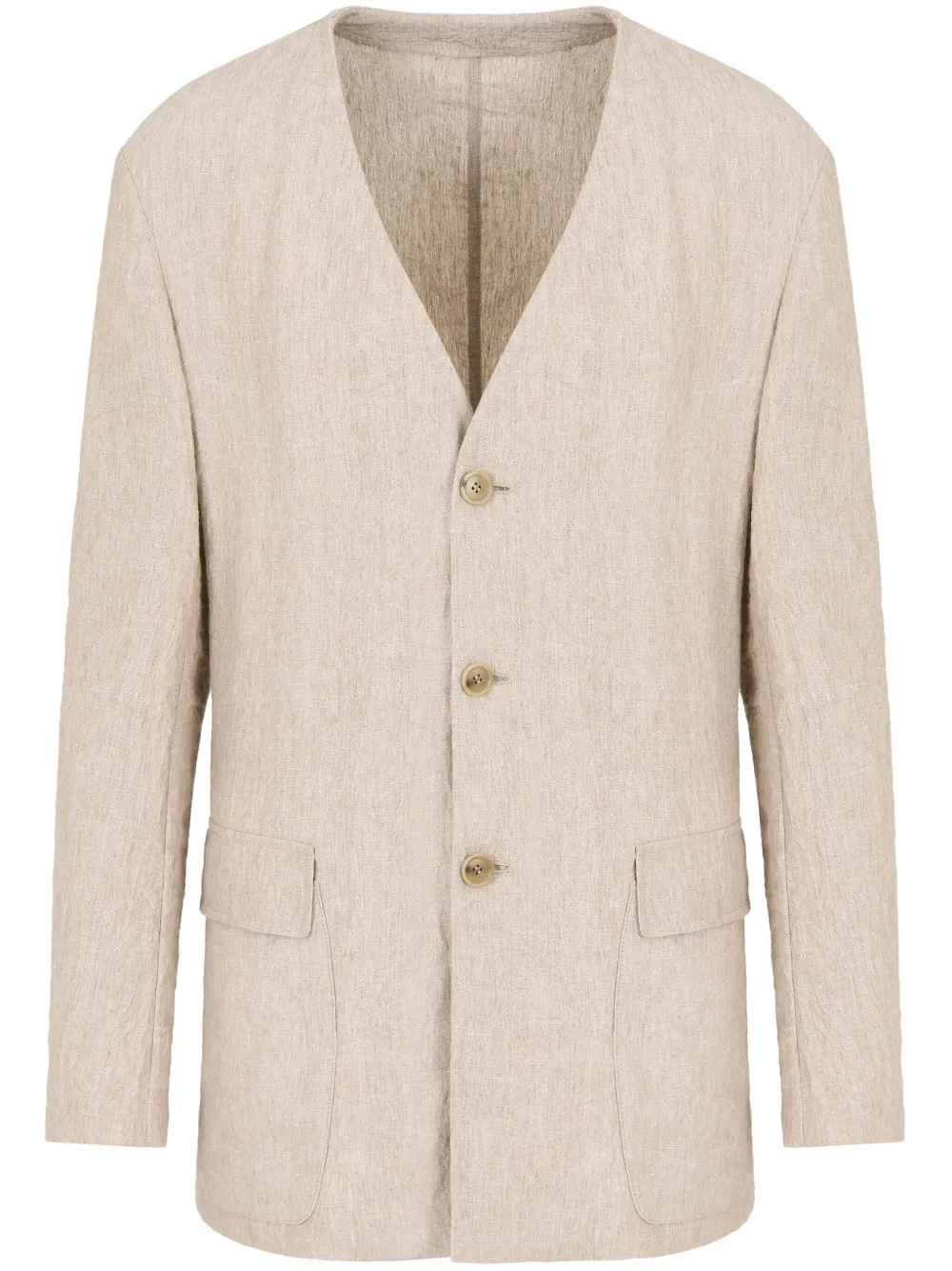 

Льняной пиджак GIORGIO ARMANI, нейтральный