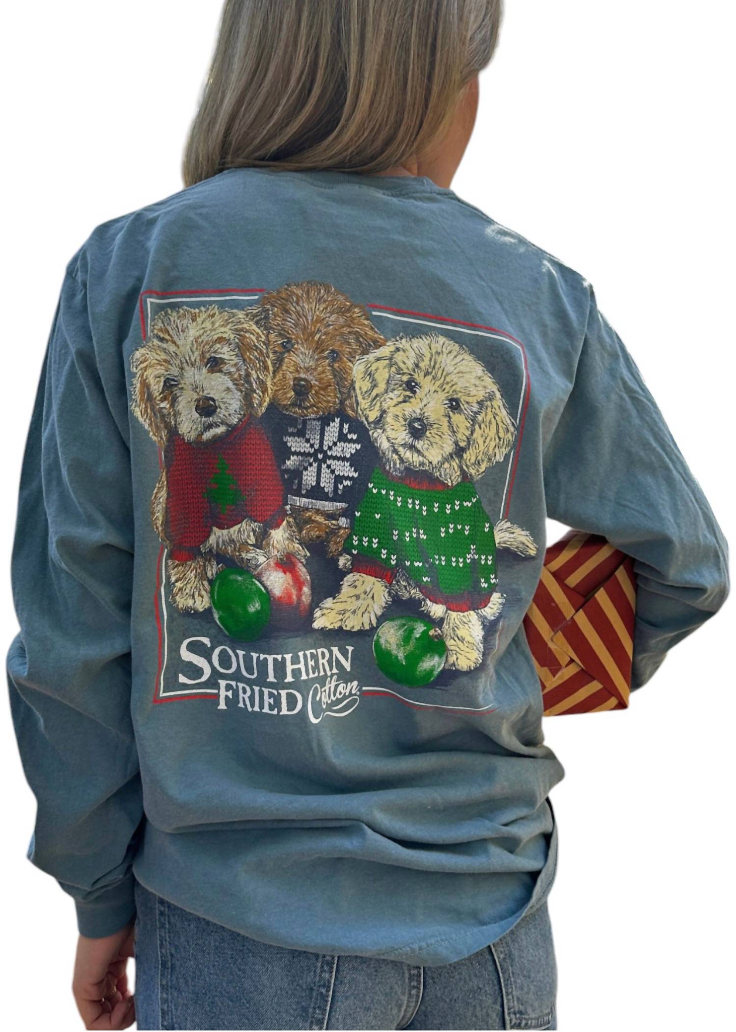 

Лонгслив женский Southern Fried Cotton, цвет ice blue