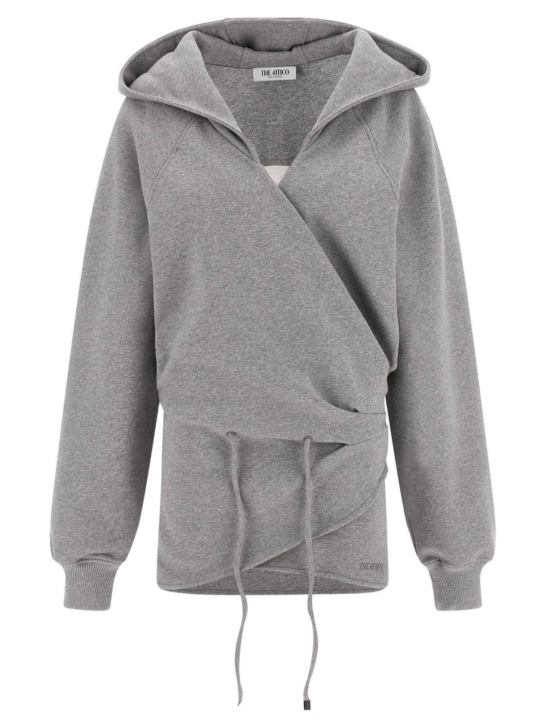 

Платье с капюшоном The Attico, серый