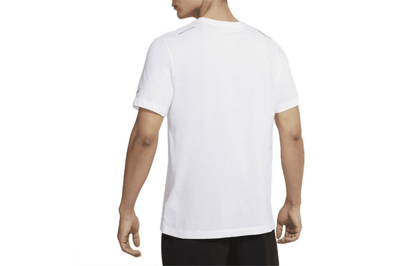 Футболка sportswear quick dry knit casual sports short sleeve white Nike, белый — фото 2