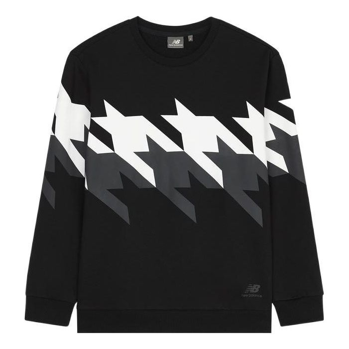 

Свитер New Balance Sweatshirt 'Black White Grey', черный