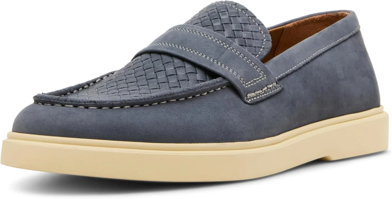 Лоферы с замшей Steve Madden, синий нубук