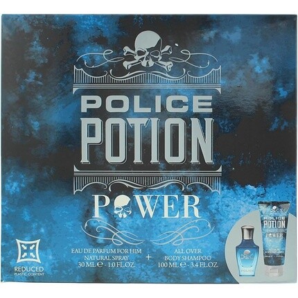 Подарочный набор из 2 предметов Police Potion Power Eau de Parfum 30 мл Гель для душа 100 мл — фото 2