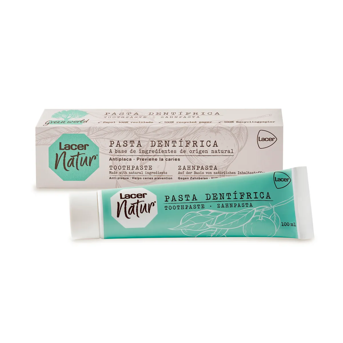 

Натуральная зубная паста Lacer Natur Lacer, 100 ml