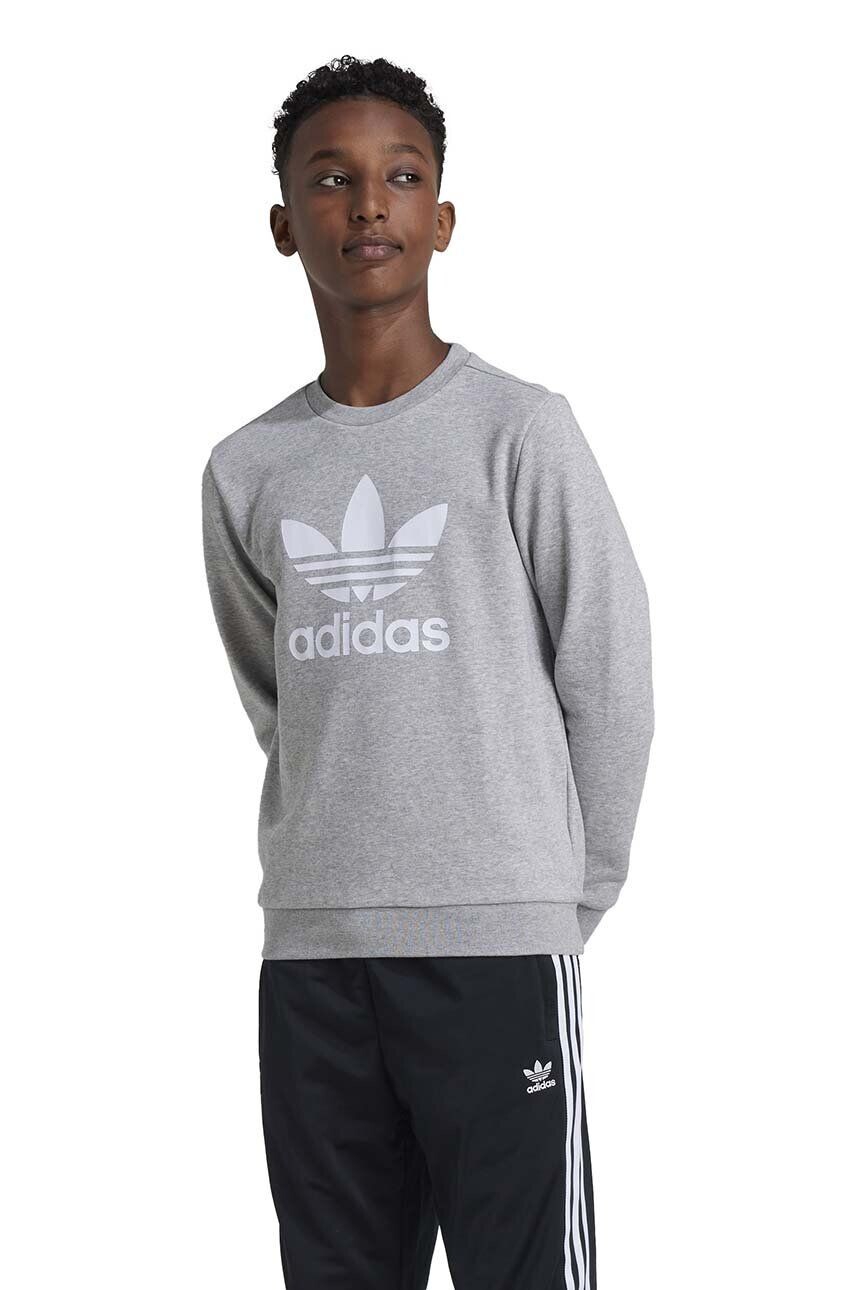 

Детская толстовка adidas Originals TREFOIL CREW, серый