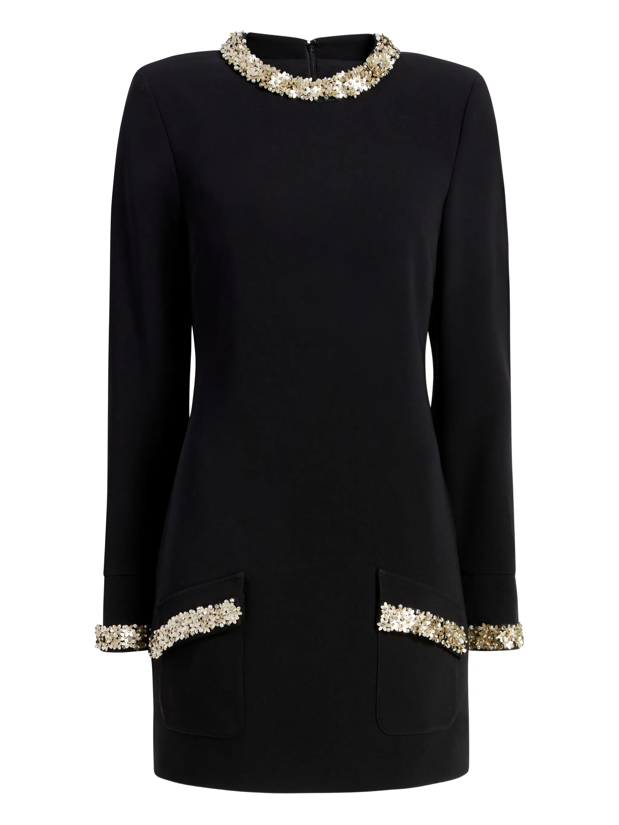 

Декорированное платье в горох Cinq A Sept, черный