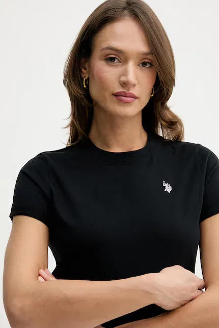 Футболка с коротким рукавом Crew Neck U.S. Polo Assn., черный — фото 4