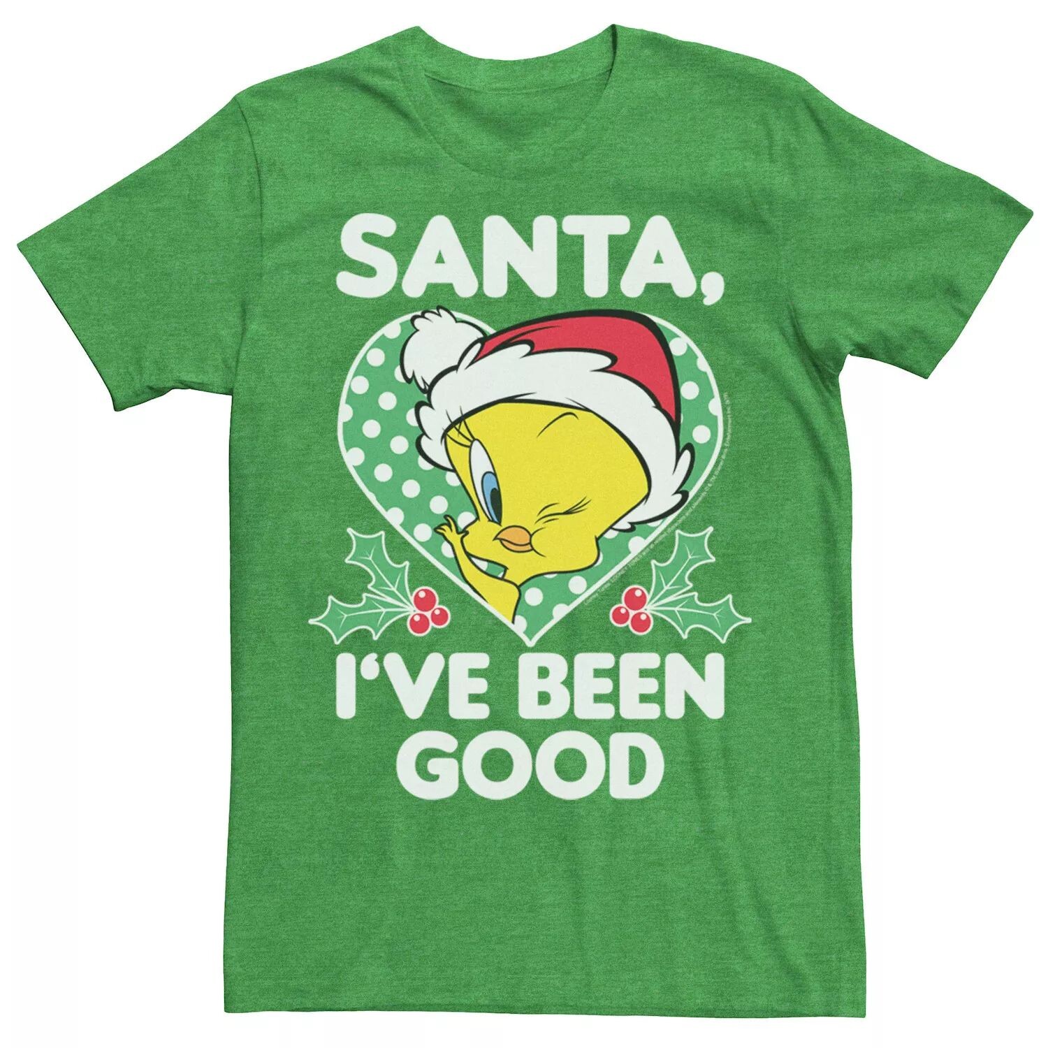 

Мужская футболка Looney Tunes Christmas Tweety Santa I've Been Good Tee Licensed Character