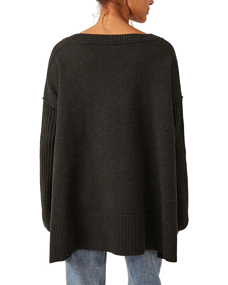 

Свитер Free People Orion A-Line Tunic, цвет Carbon Copy
