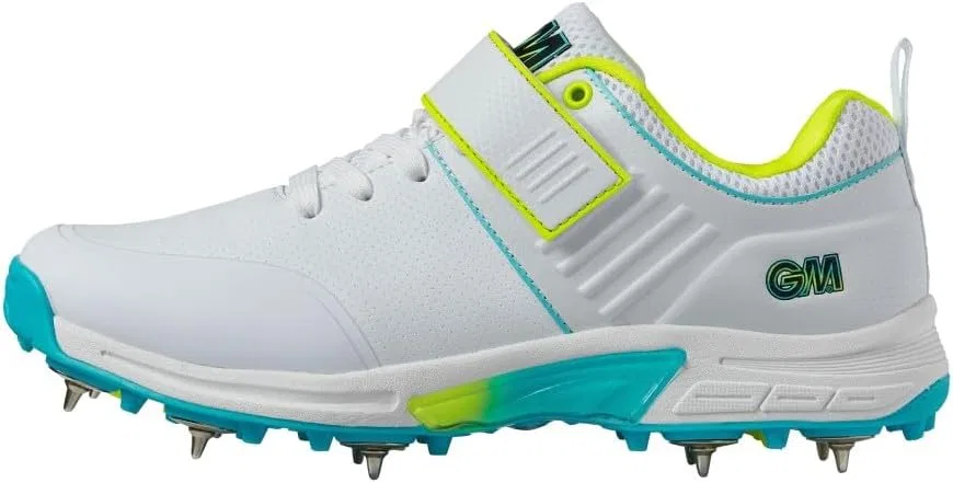 Кроссовки для крикета Gunn & Moore Unisex Aion + (Plus), White Fluro Yellow Blue — фото 2