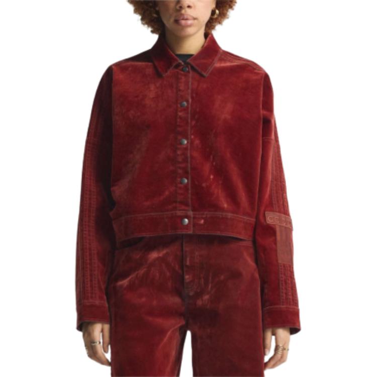 Adidas Originals Куртка женская из щеточной саржи, Bright Ochre Red — фото 3