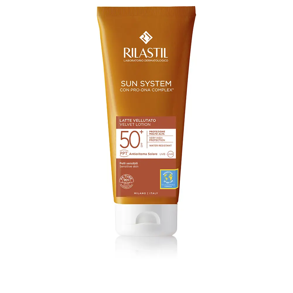 

Солнцезащитный крем Sun System Spf50+ Leche Velluto Rilastil, 200 мл