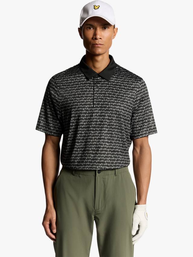 

Гольф поло с коротким рукавом и воротником Lyle & Scott, Jet Black