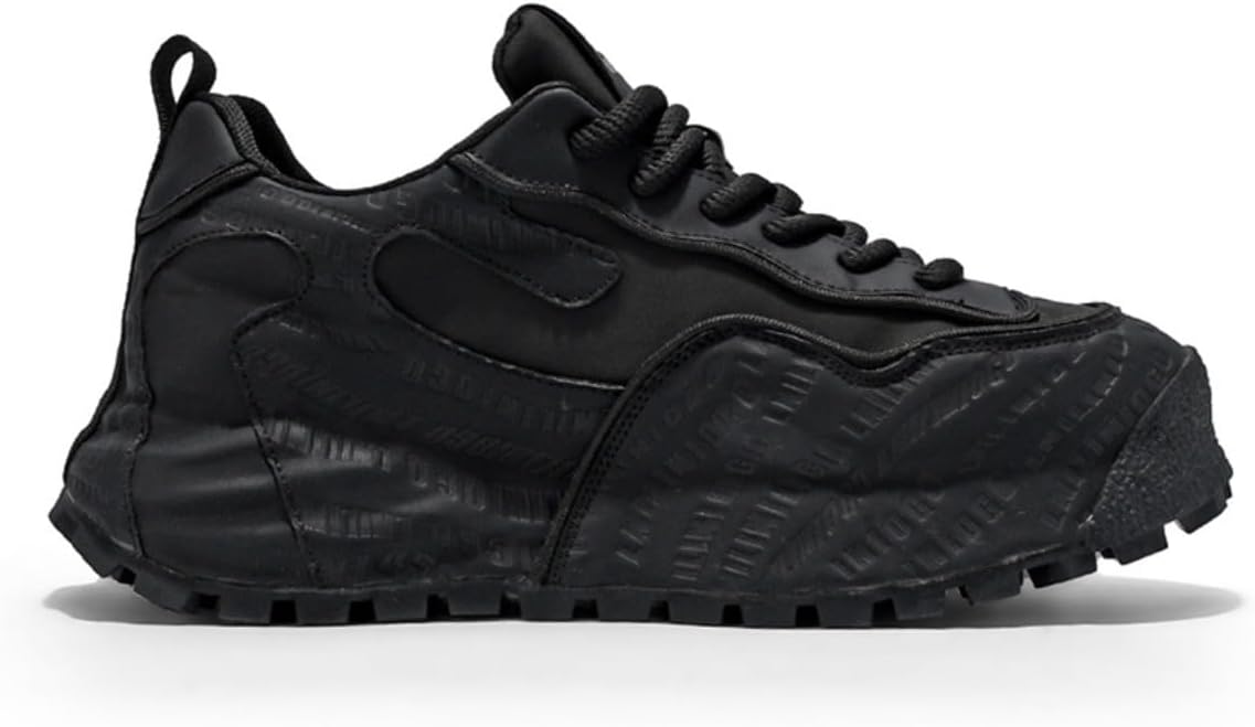 

Мужские кроссовки с сетчатым верхом, дышащие, стильные, с толстой подошвой, увеличивающей рост на 5 см, на массивной платформе, для повседневной носки и занятий спортом Ctkvbmeoi, черный