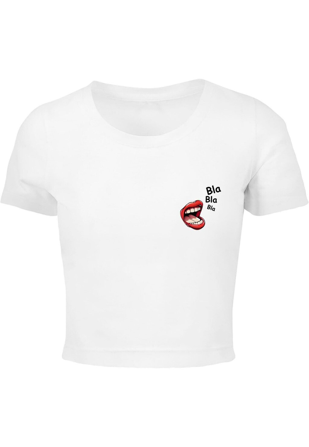 

Базовая футболка LA BLA BLA COMIC CROPPED TEE Merchcode, белый