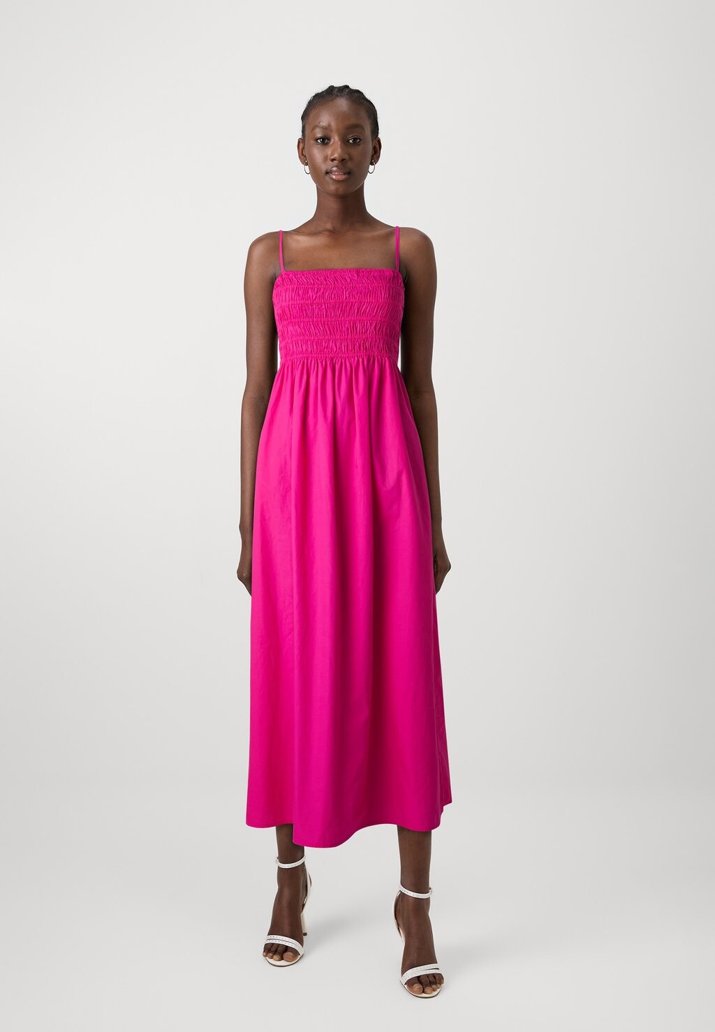 

Повседневное платье SMOCKED DRESS GAP, розовый