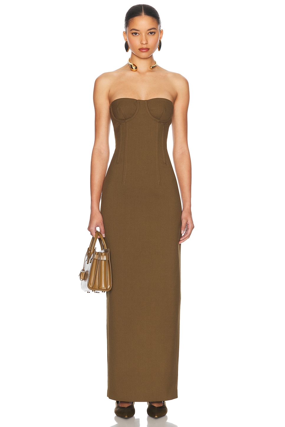 

Линейное платье-костюм Helsa, Dark Olive