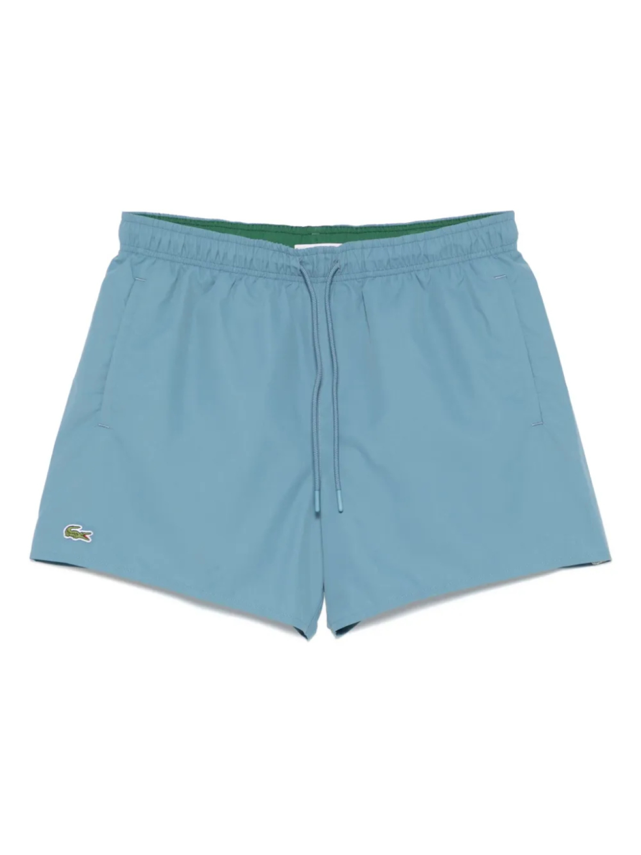 

Шорты для плавания с логотипом-аппликацией Lacoste, синий