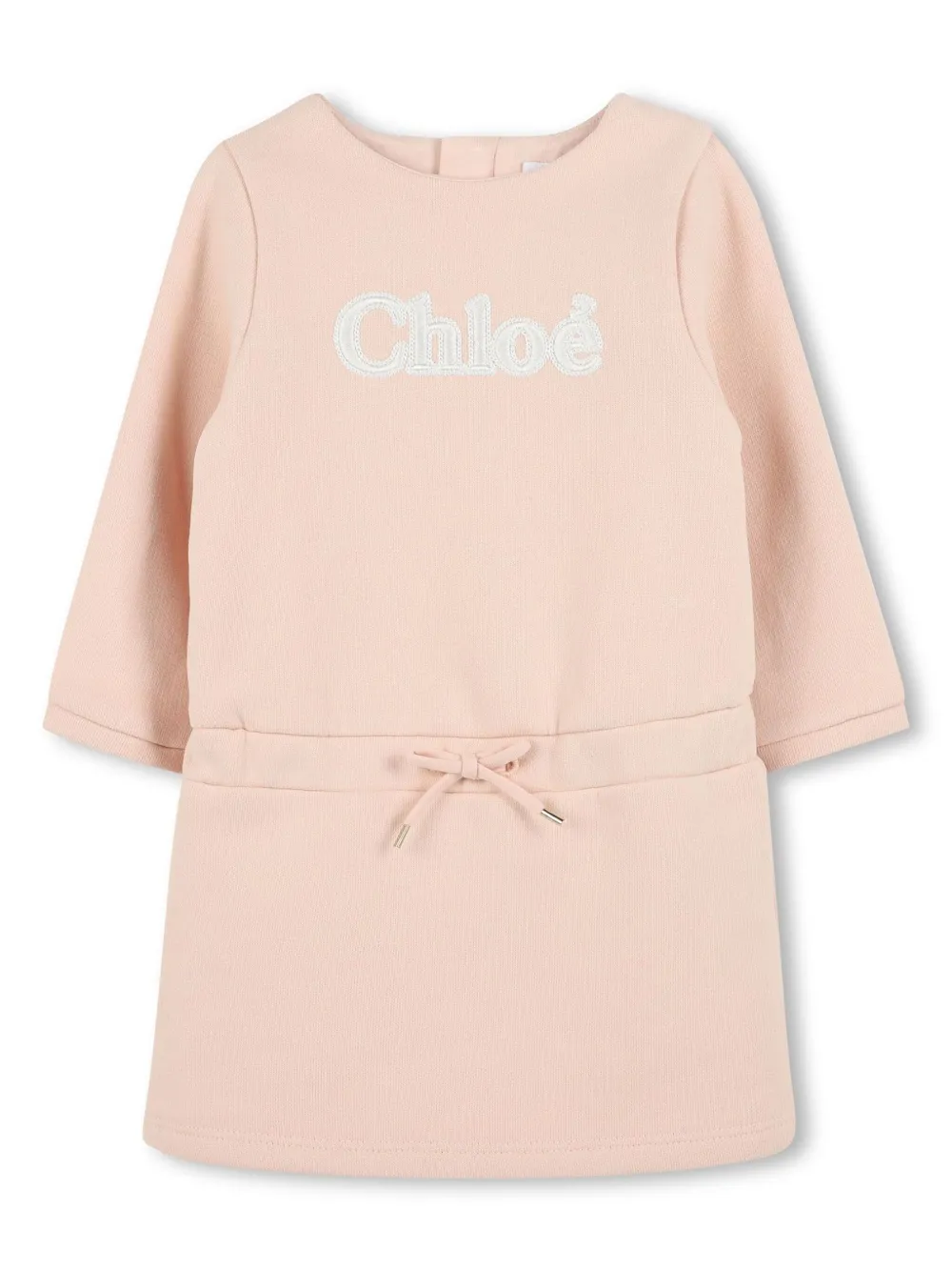 

Платье с логотипом Chloé Kids, розовый