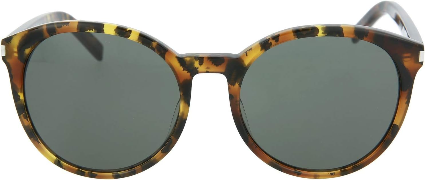 

Солнцезащитные очки Saint Laurent круглой/овальной формы Avana Grey, роскошные очки, изготовленные в Италии, оправа из ацетата, дизайнерская мода для повседневной роскоши Yves Saint Laurent, Brown