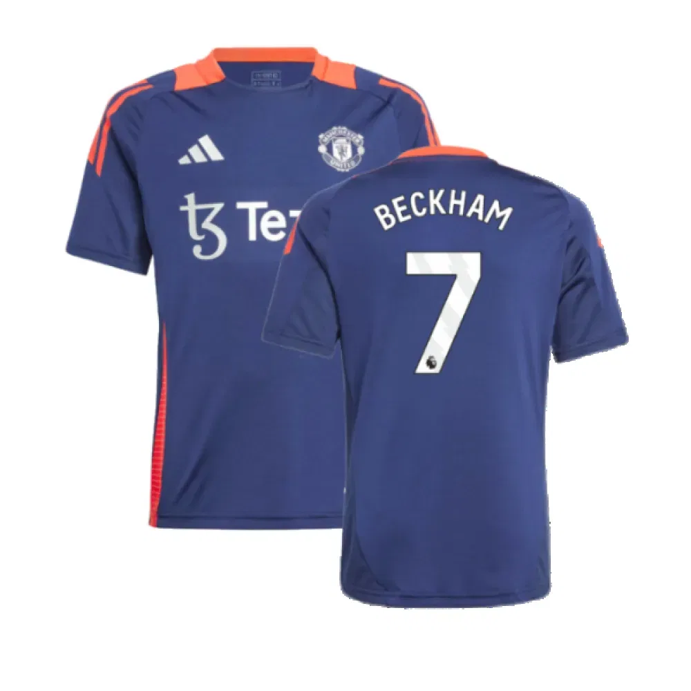 Тренировочная футболка Manchester United 2024/25 от Adidas Manchester United Fc, темно-синий