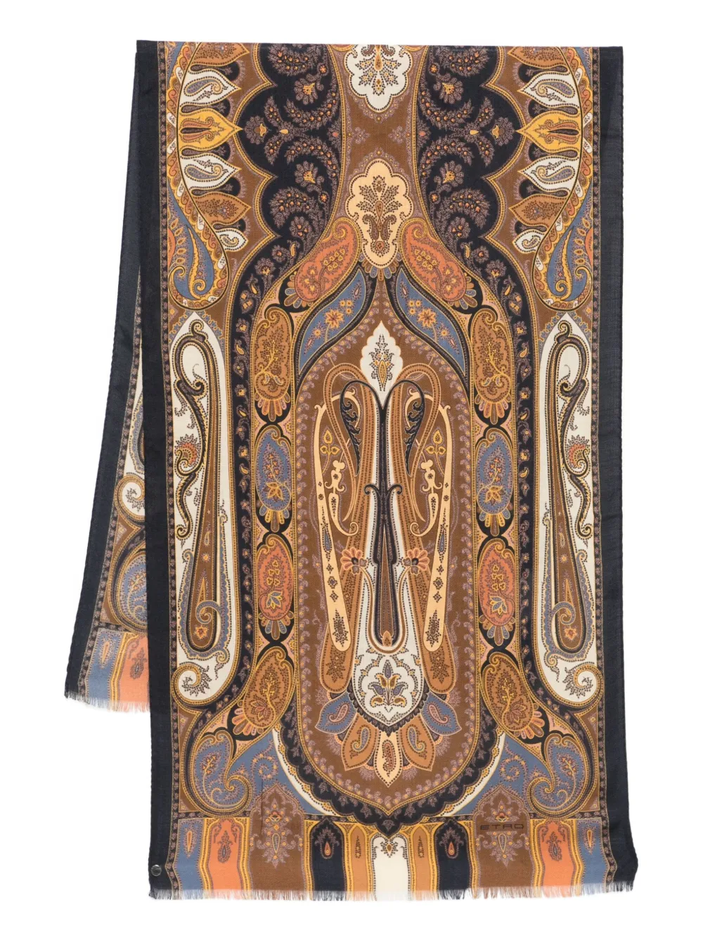 

Шарф с узором пейсли ETRO, синий