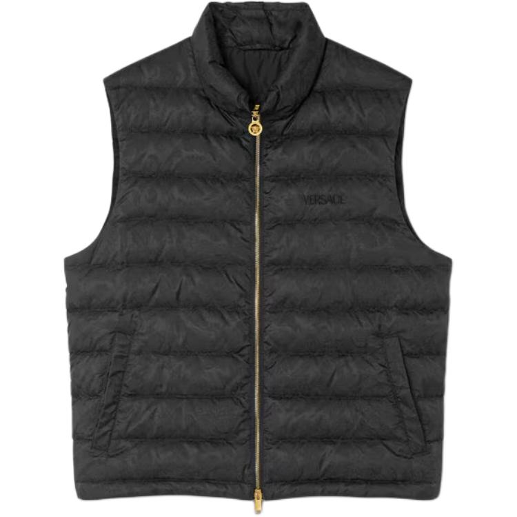 

VERSACE Свитер с воротником стойкой, Black