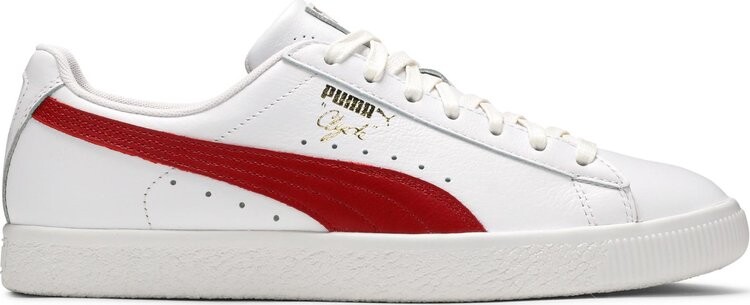 

Кроссовки Puma Clyde Core Leather Foil White Cherry, белый, Белый;серый, Кроссовки Puma Clyde Core Leather Foil White Cherry, белый