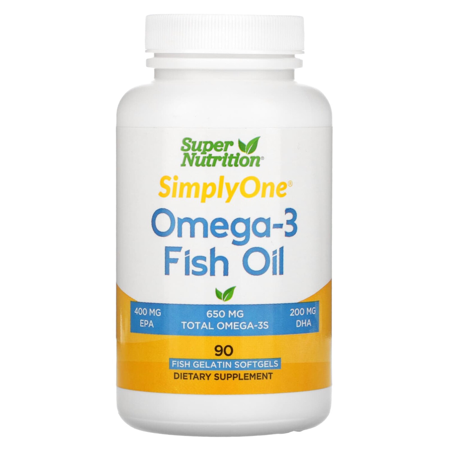 

Рыбий Жир с Омега-3 Super Nutrition, 90 капсул