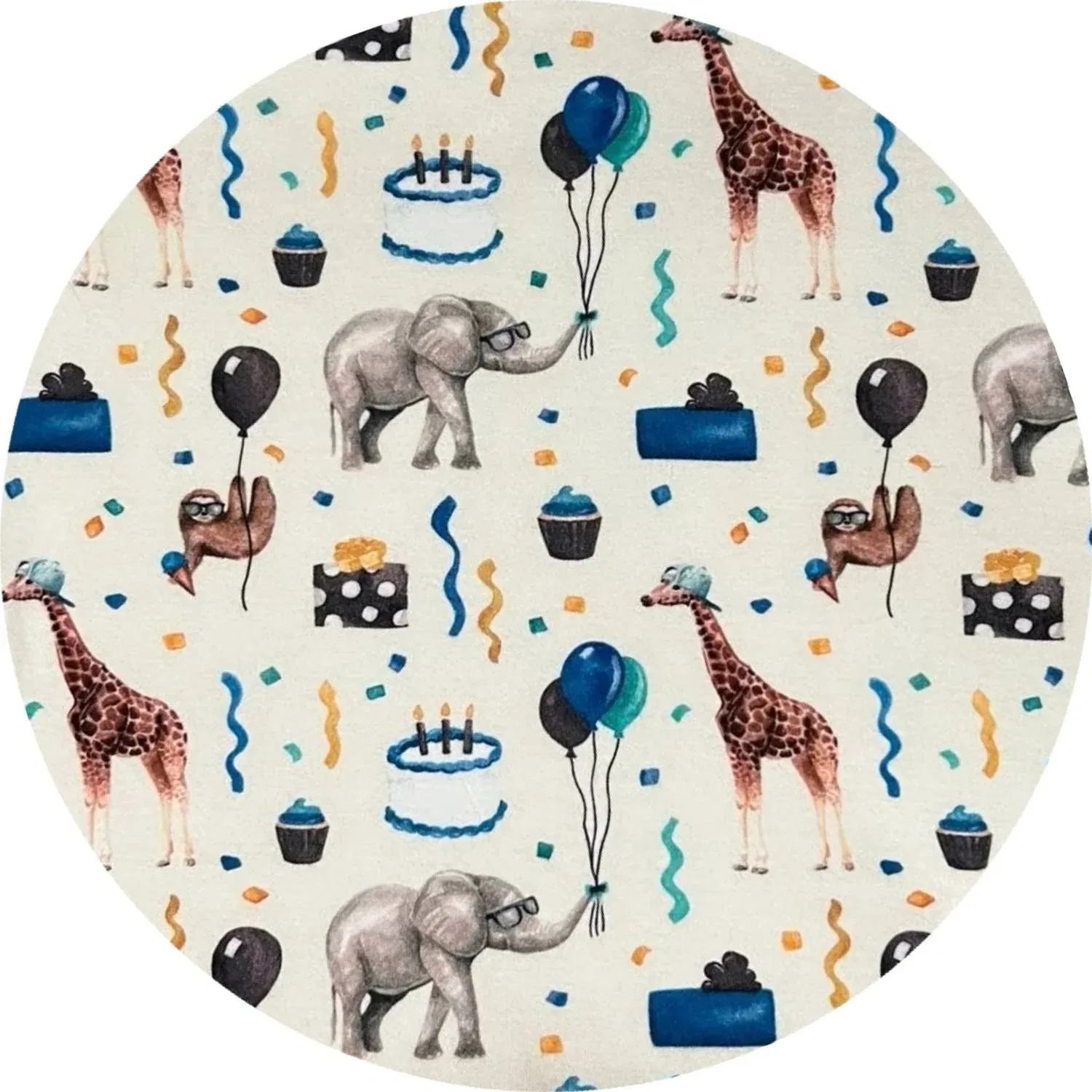 Детская пижама с длинным рукавом на молнии Party Bamboo Snoozer Fletch, Animal Print — фото 2