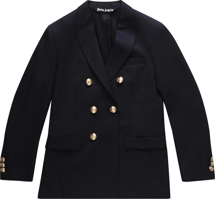 

Блейзер Palm Angels Palm Double Breasted Blazer 'Navy Blue', синий