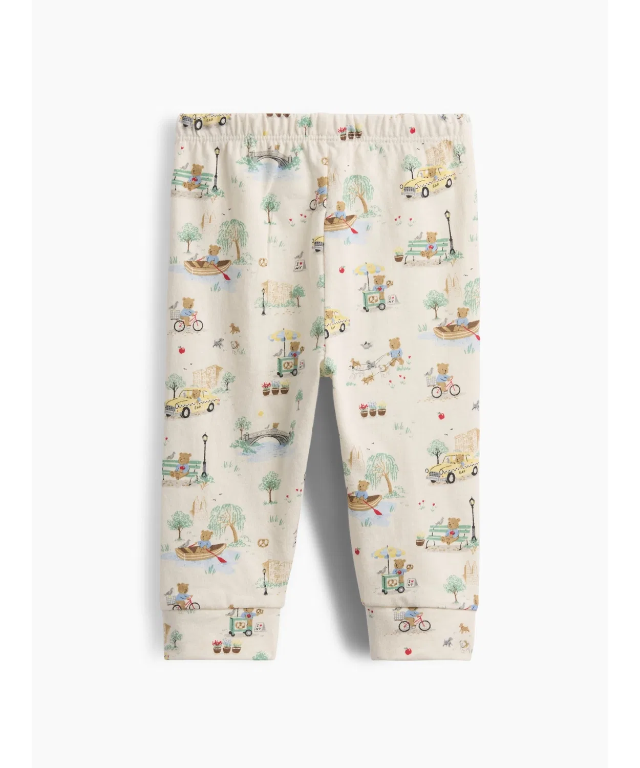 Детские штаны из органического хлопка с принтом Brannan Bear Toile GAP, Brown — фото 2