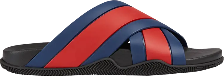 

Кроссовки Gucci GG Slide Sandal Blue Red, синий