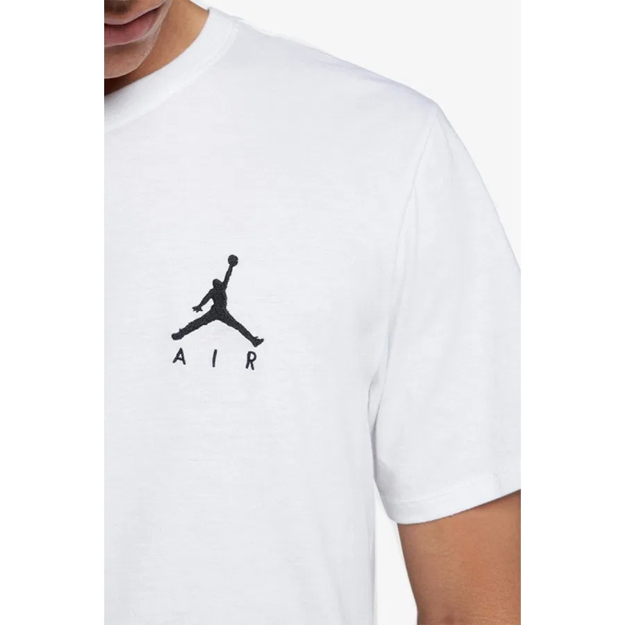Футболка с коротким рукавом Jordan Jumpman Air Nike, Бело-черный — фото 3