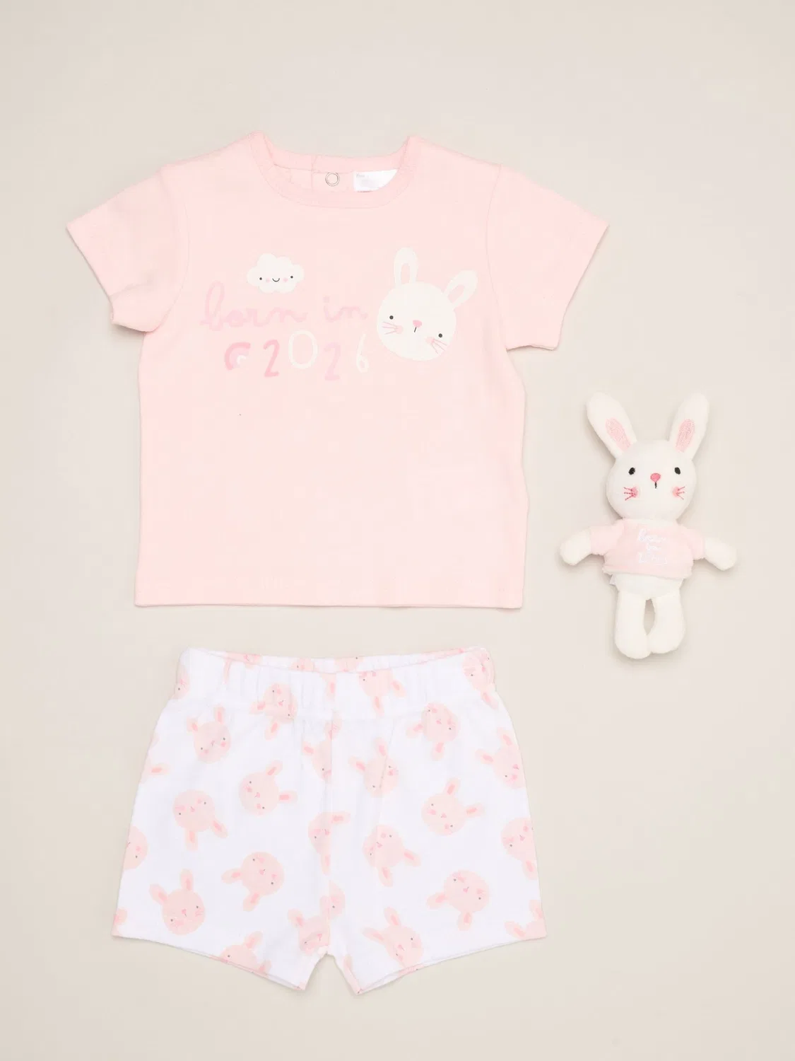 Комплект одежды с кроликом Rock-A-Bye Baby Boutique, розовый