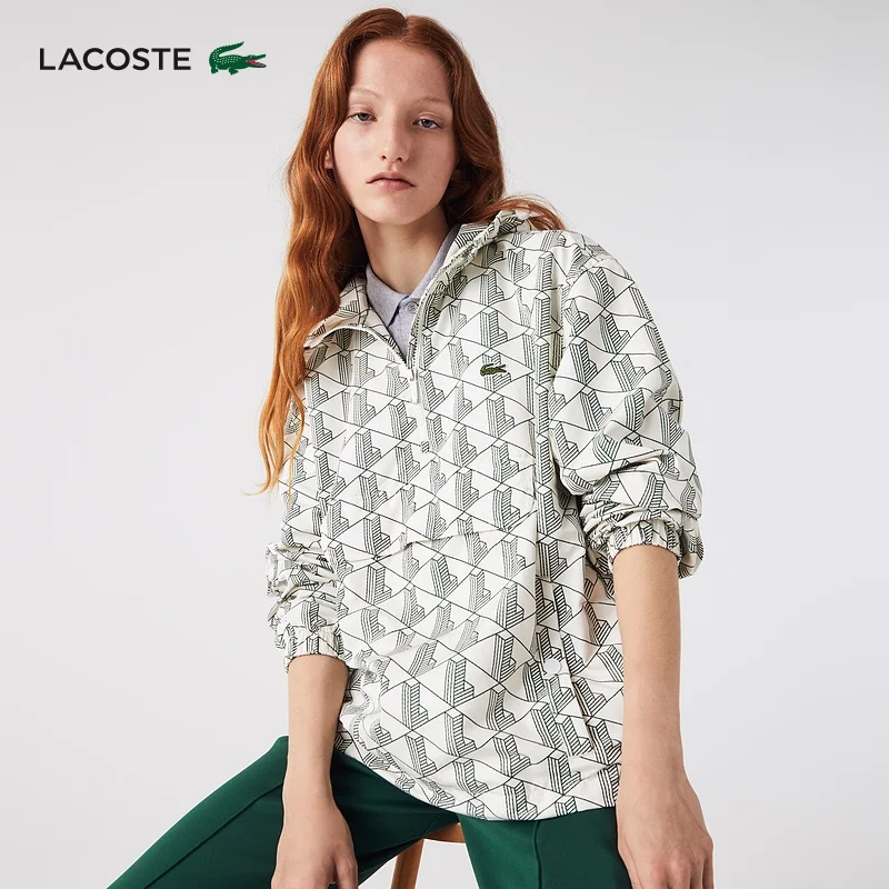 Свитшот LACOSTE унисекс, клетка, зелёный — фото 3