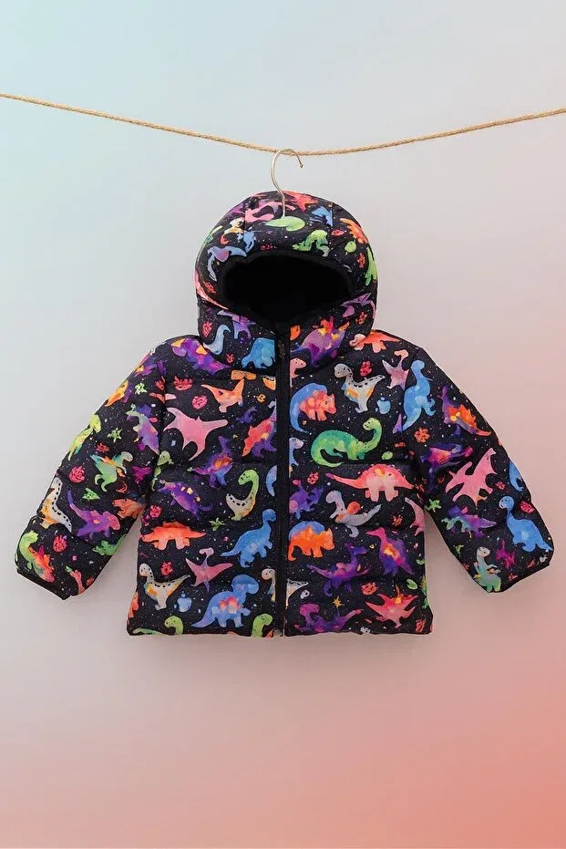 Детское зимнее пальто для девочек с принтом Dipmoda, Multicolor