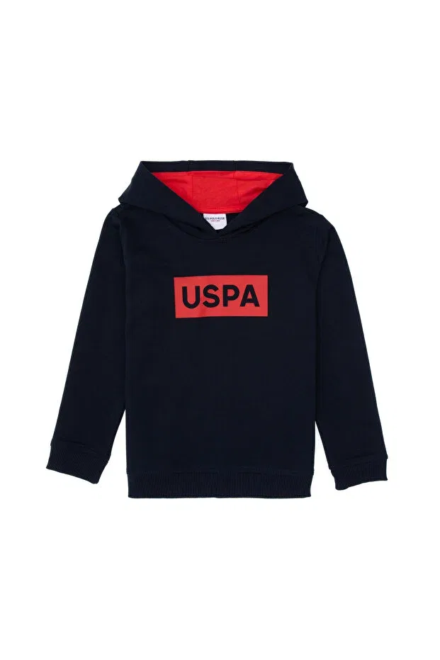 Детское худи для мальчиков хлопковое U.S. Polo Assn., Navy Blue