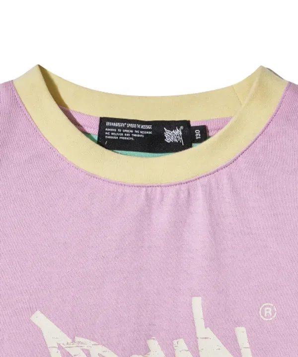 Майка Kids be free tag tee, Brownbreath Kids, лавандовый — фото 4