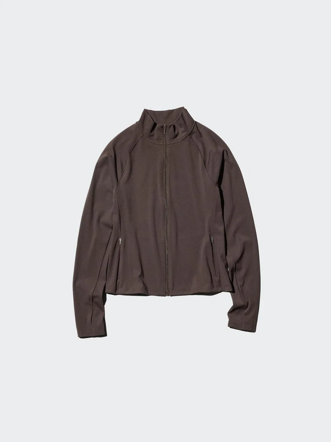Куртка спортивная эластичная Uniqlo, коричнево-черный