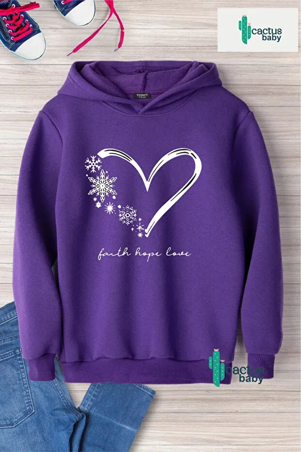 Детское худи с принтом для мальчиков Cactus Collection, Purple