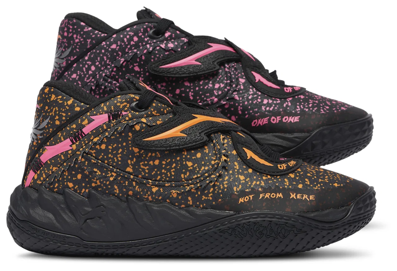 Кроссовки для мальчиков MB.05 Shadows PUMA, цвет Black/Pink/Orange
