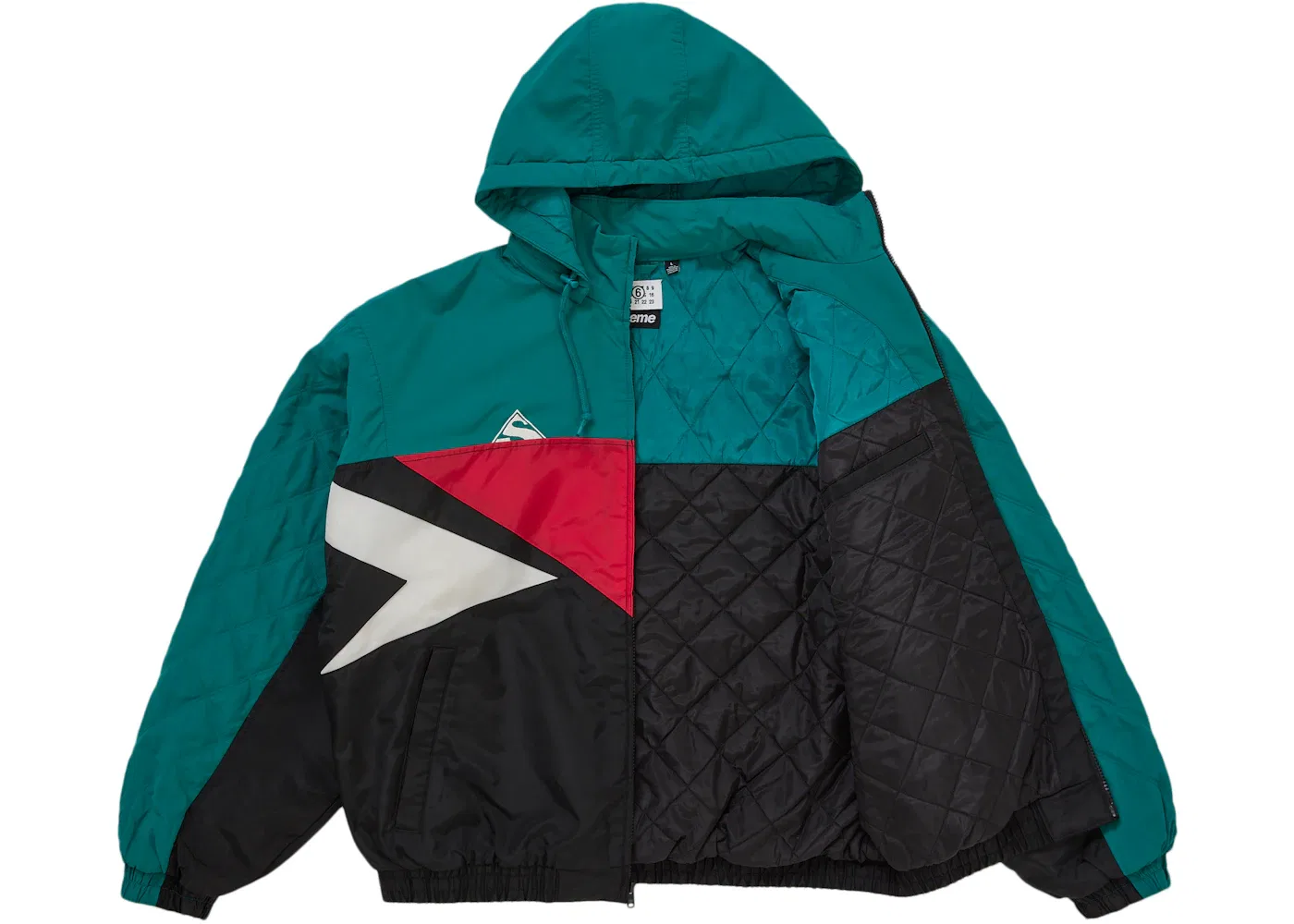 Мужская куртка-стадион с разрезом Split Stadium Jacket Supreme, Teal — фото 2