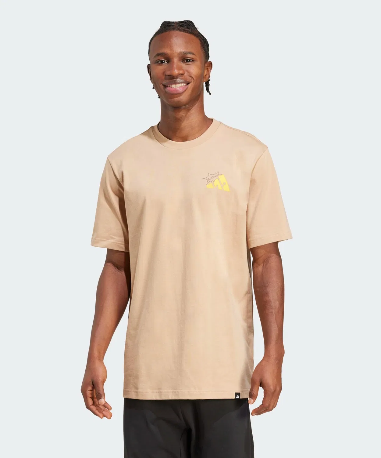 Мужская футболка с принтом Grill Cheese Graphic T-Shirt Adidas, Beige